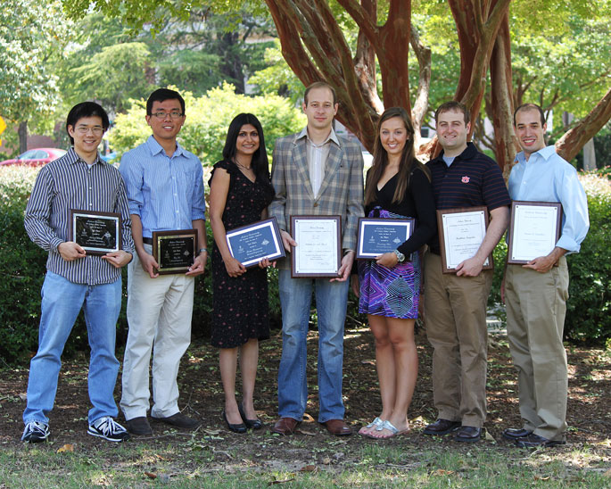 2011 Graduate Student Council Awards recognize CHEN grad students as among the best at AU