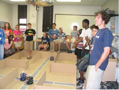 Students at Robotics Laboratory