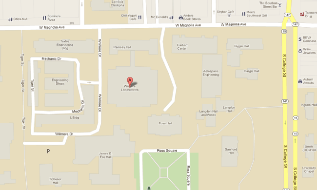 Map to Wilmore Labs
