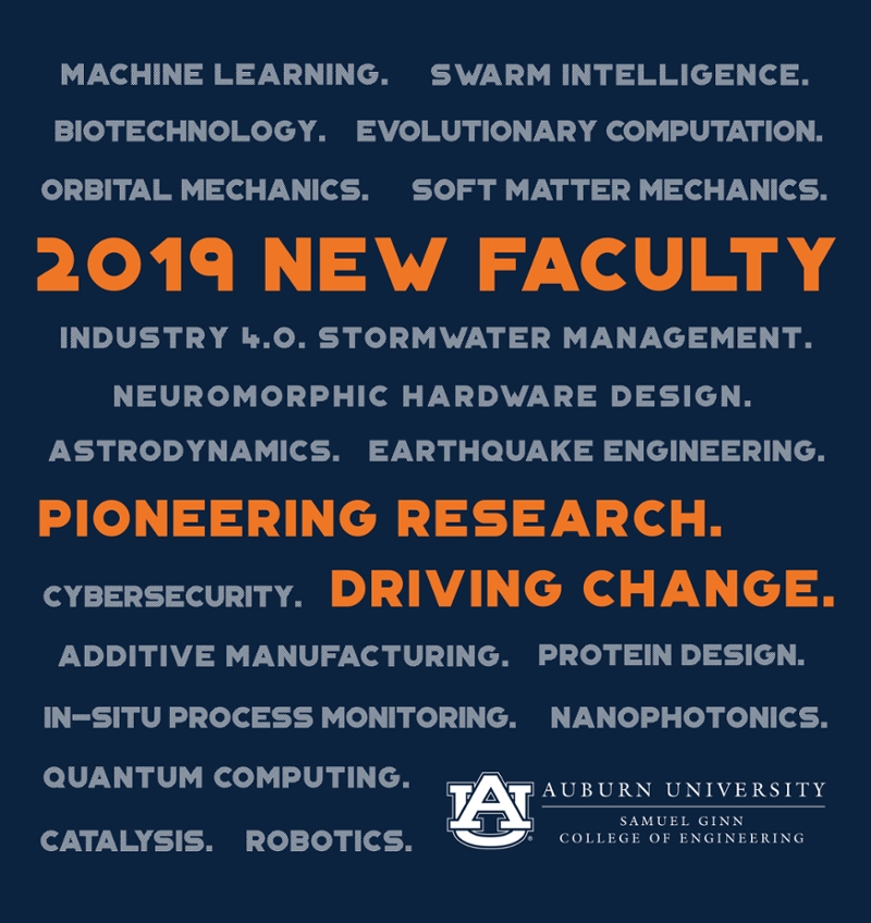 2019 New Faculty
