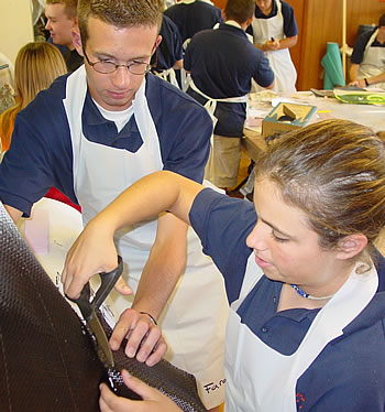 Cutting carbon fiber