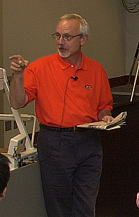 Video educator teaching.