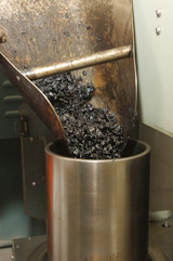 Pouring mix into mold