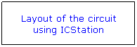 Flowchart: Process: Layout of the circuit using ICStation
