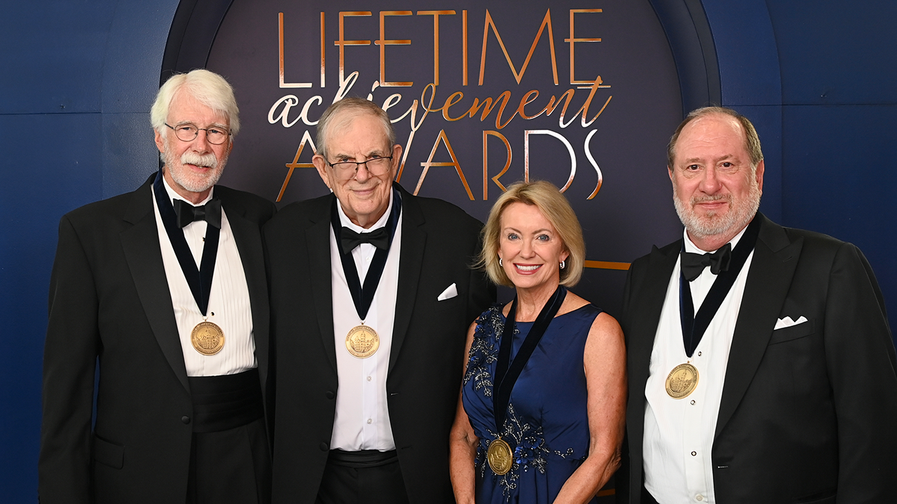 2025 Lifetime Achievement Award honorees R. Douglas Meckes, Sonny Smith, Susan Nolen Story and Raymond J. Harbert.