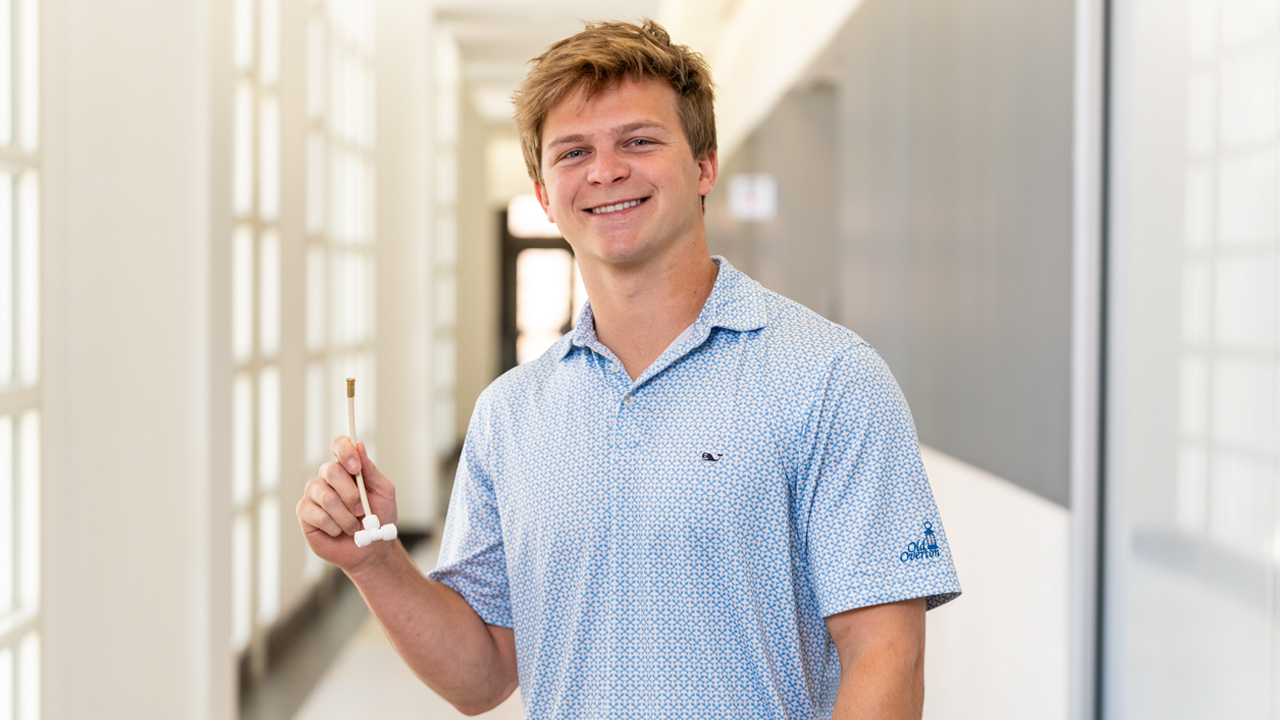 several students pose for a photo