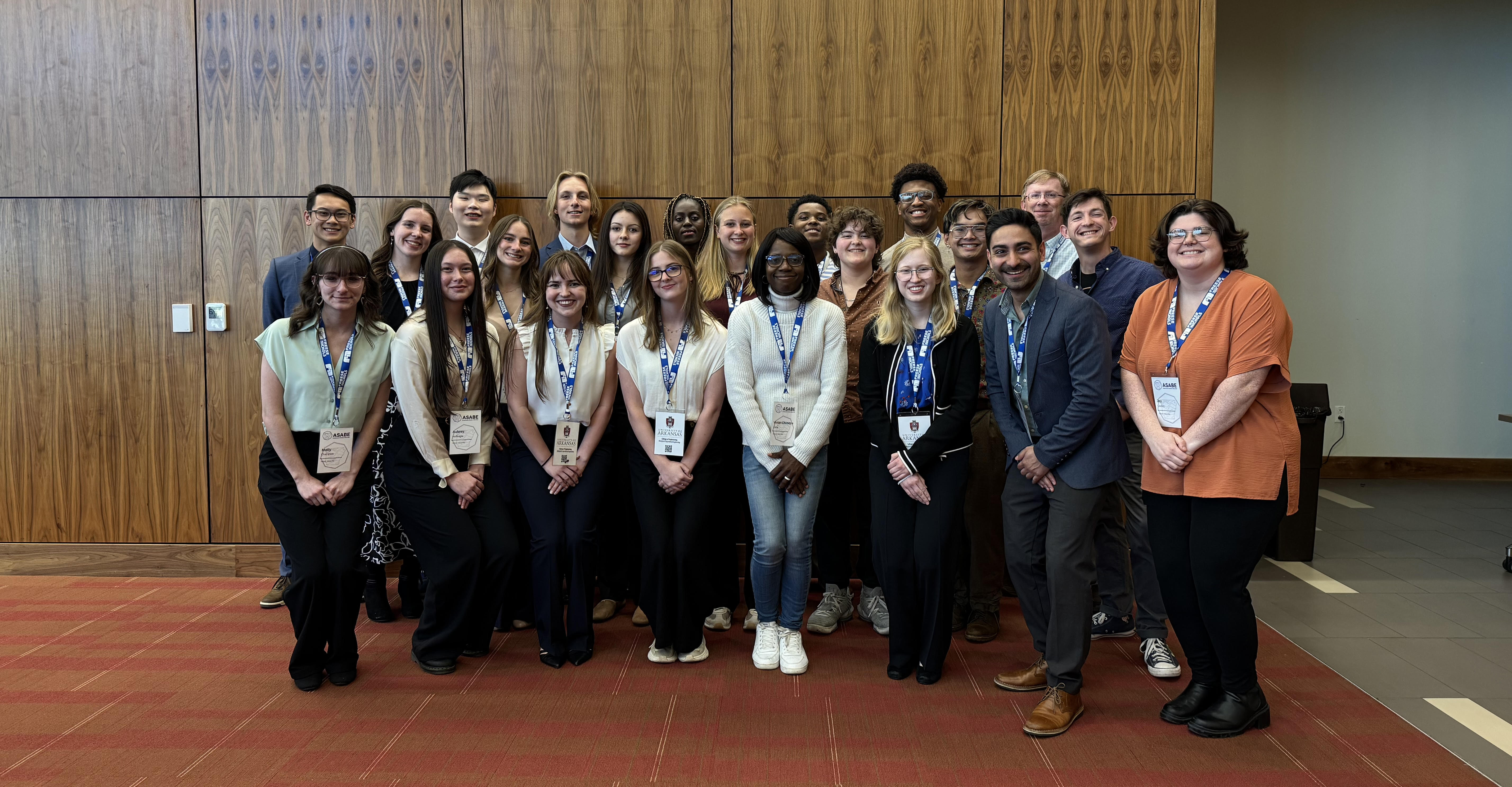 Members of the Auburn ASABE student chapter pose at the Southeastern Student Rally at the organization’s annual Southeastern Student Rally.