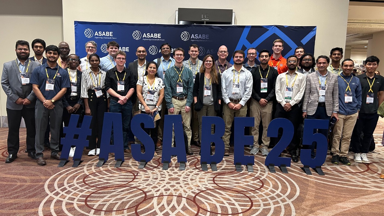 Auburn's Department of Biosystems Engineering was represented by 30 faculty members and graduate students at the 2025 ASABE International Meeting.