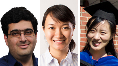 Hasan Babaei, Xunfei Jiang and Fang Yu won Distinguished Dissertation Awards.