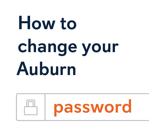 How to change your Auburn password