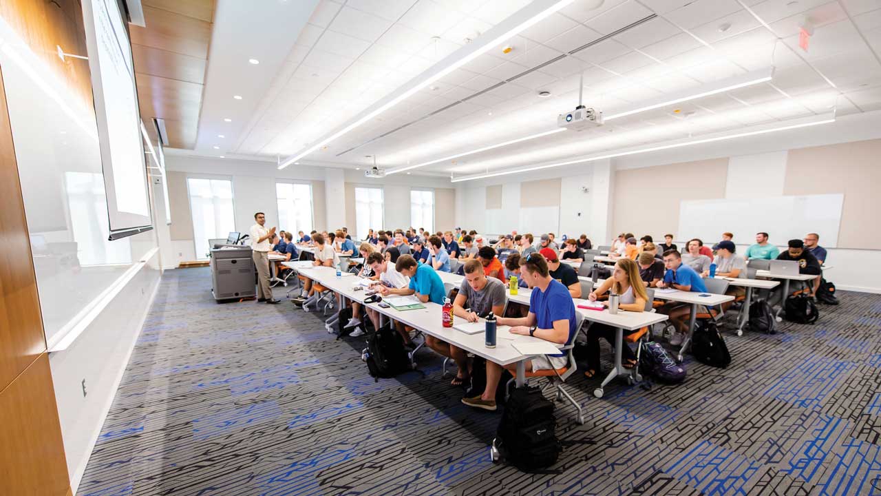 students in a classroom