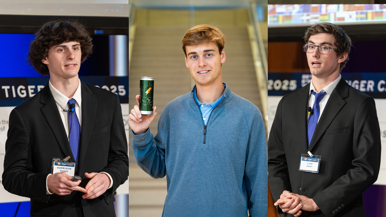 From left, Harrison Ranier, Thomas Lester and Liam Heary.