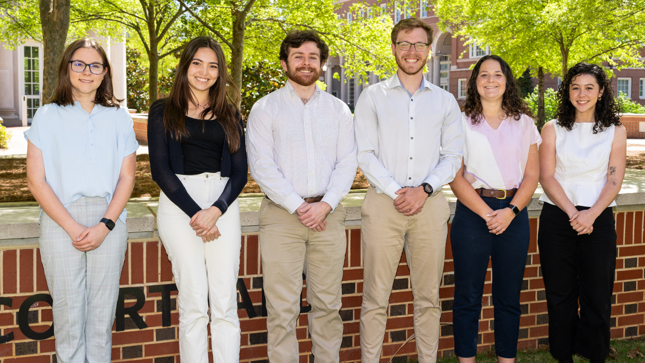 From left, Katie Wolfe, Marisa Kelley, Dylan Bowen, Ryan Pollard, Robin Weaver and Maggie Nelson.