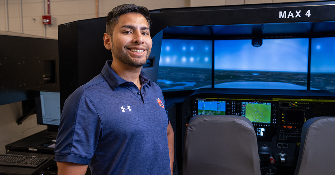 Luis Alarcon-Aneiva is researching ways to improve flight training for pilots and instructors.
