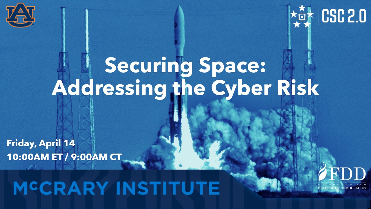 McCrary Institute to host top experts for virtual roundtable on securing space