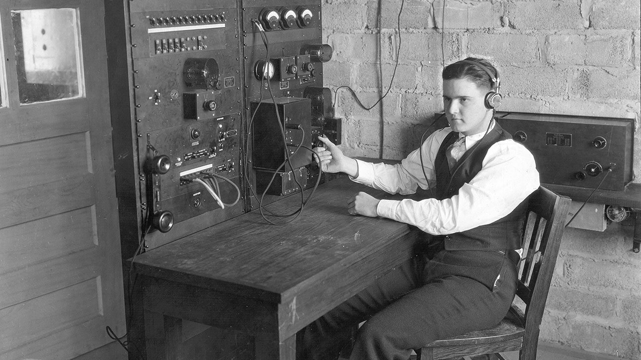 Two people in a lab