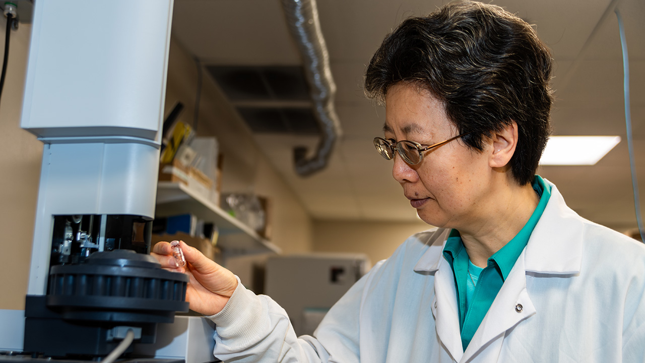 Jin Wang, the Walt and Virginia Woltosz Professor of chemical engineering, is principal investigator on a collaborative project with the DOE's Environmental Molecular Sciences Laboratory.