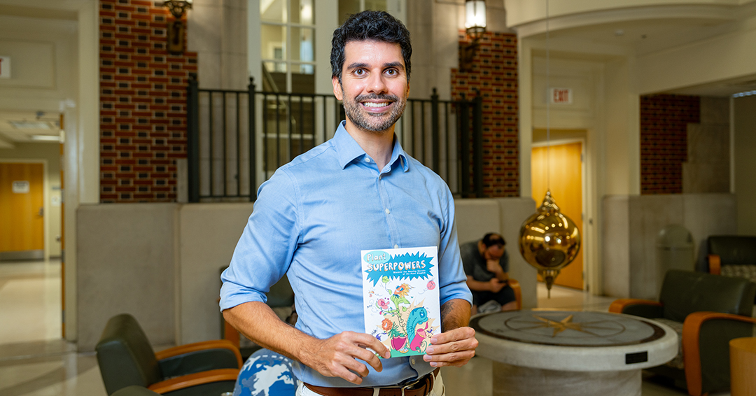 Jean-Francois Louf, assistant professor in the Department of Chemical Engineering, authored a colorful, 44-page children's book, “Plant Superpowers: Discover the Amazing Secrets of the Plant Kingdom,” which combines science lessons with interactive challenges, experiments, puzzles and illustrations. 