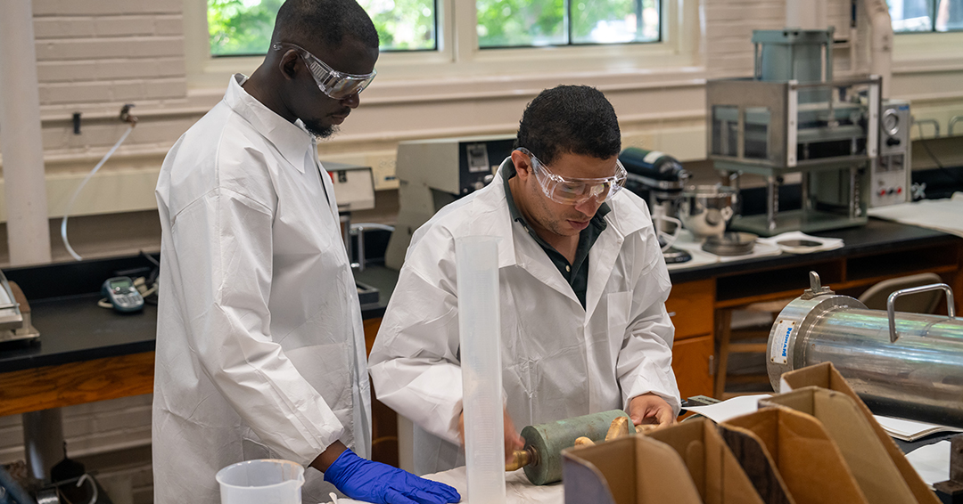 Students in Auburn's pulp and paper program are often key players in multiple research opportunities.