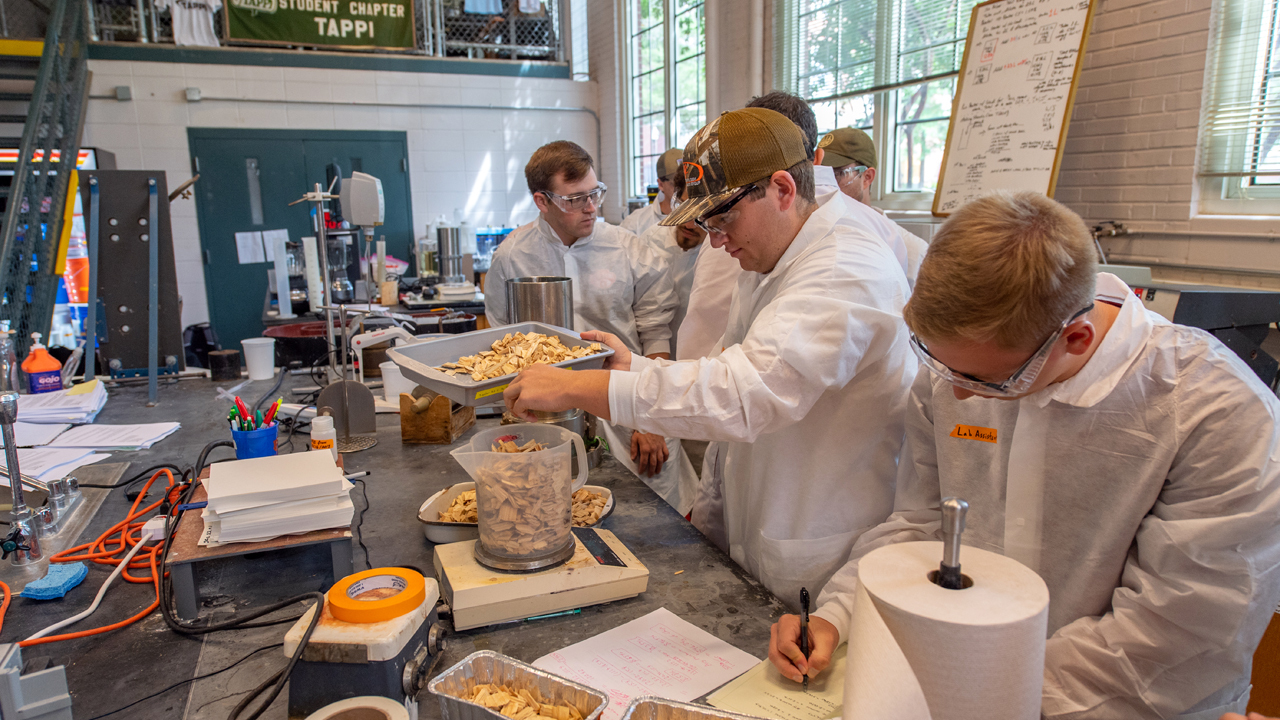 The 2023 Auburn Alumni Engineering Council award winners included Distinguished Auburn Engineer Ed Yeilding, ’72 electrical engineering; Distinguished Auburn Engineer Pam Boyd, ’92 electrical engineering; Distinguished Auburn Engineer Richard Kretzschmar, ’90 and ’96 aerospace engineering; Outstanding Young Auburn Engineer Rodmesia Clarke, ’08 chemical engineering; Distinguished Auburn Engineer Metrick Houser, ’93 chemical engineering; Distinguished Auburn Engineer Mike Ogles, ’89 mechanical engineering, represented by his son Will Ogles; Outstanding Young Auburn Engineer Brandon Young, ’10 electrical engineering; Outstanding Young Auburn Engineer Christa Musgrove, ’07 mechanical engineering; and Superior Service Steve Duke, chemical engineering associate professor and the college’s former associate dean for academics.