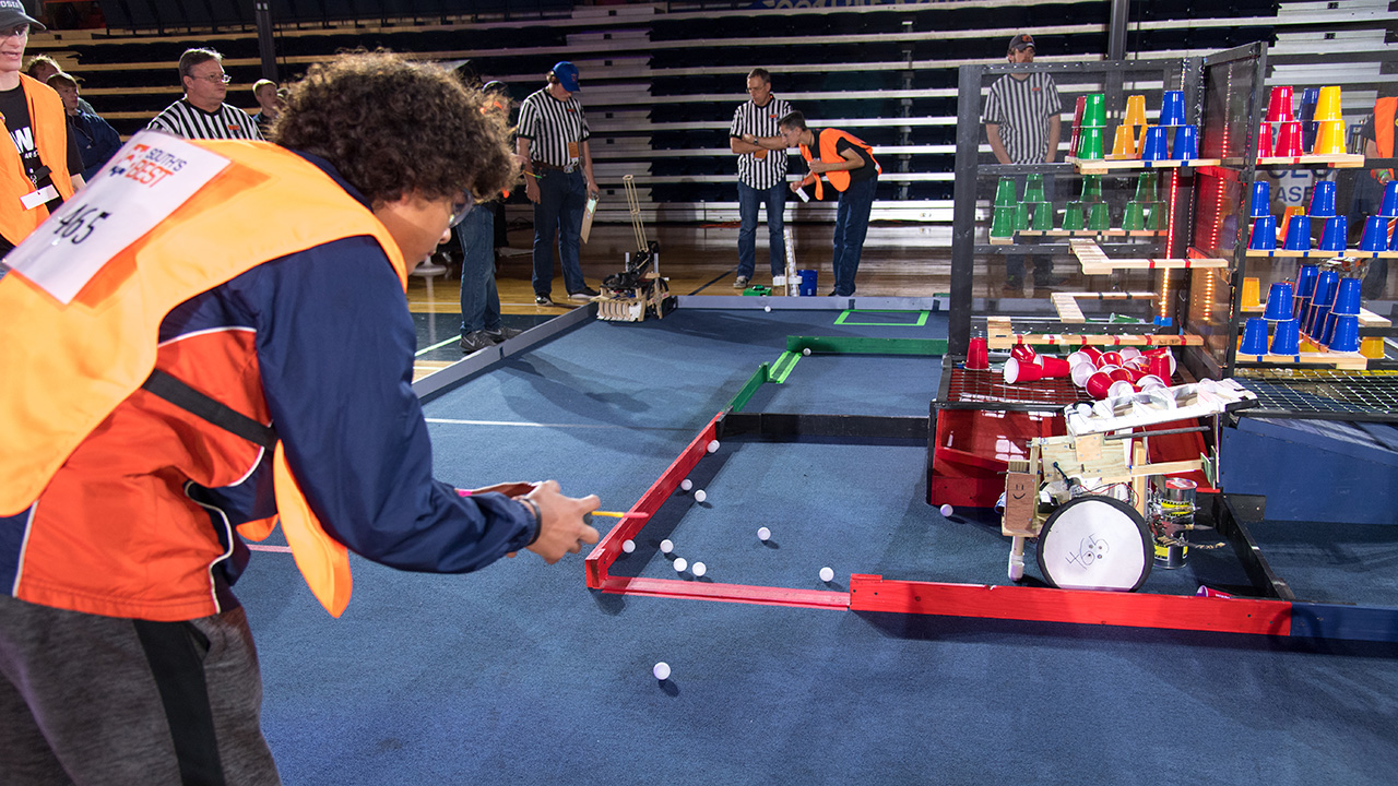 Auburn University hosts the South's BEST Regional Robotics Championship for the 20th time, Dec. 3-4 at Beard-Eaves-Memorial Coliseum.