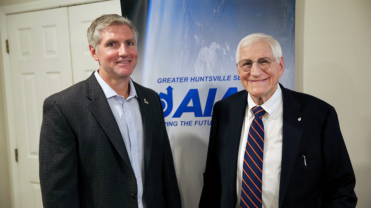 John Cochran and his son, Jonathan, at the 71st Greater Huntsville Section Annual Awards Ceremony. 