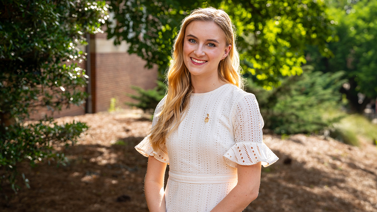 Avry Prewitt will serve as the Samuel Ginn College of Engineering’s graduation marshal at Auburn’s fall commencement on Saturday, Dec. 14.