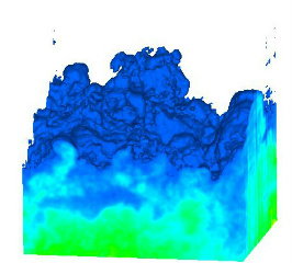 3D flow visualization of a turbulent boundary layer