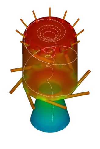 Swirling flow model