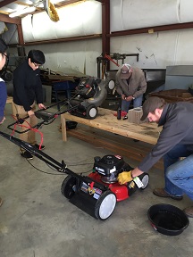 ASABE lawn mower clinic