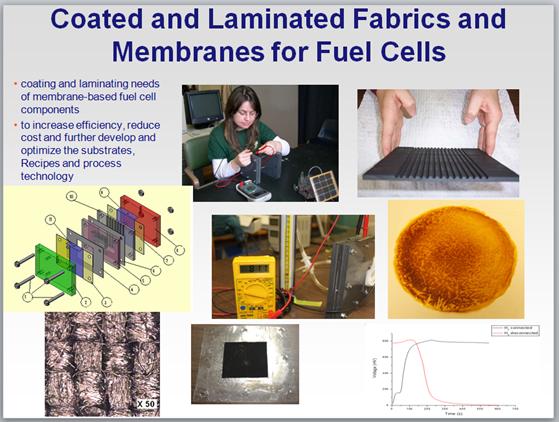 Fuel cell fabrics