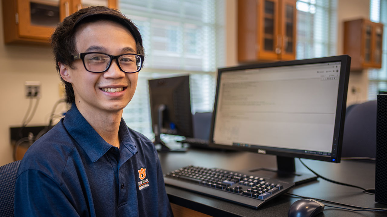 Tran, a senior in electrical and computer engineering (ECE), not only has a standing job offer from the Southern Company upon graduation in May 2022, but he was recently named the 2021 Frank Vandegrift Co-op Student of the Year. Established in honor of the former director of Auburn University’s co-op Program, Frank Vandegrift, the award is presented each year to an outstanding Auburn Engineering co-op student.