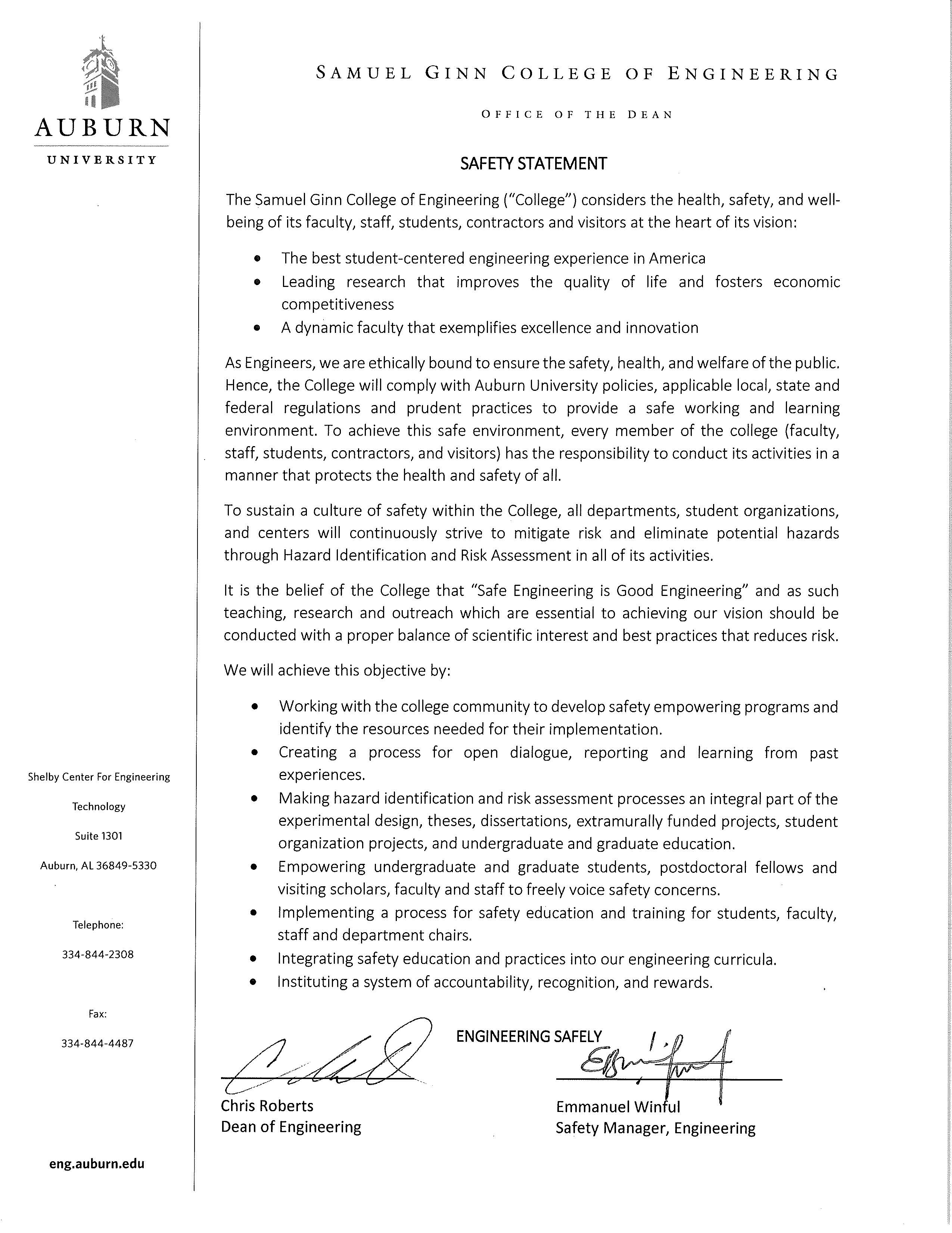 safety statement image