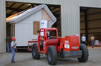 AU Solar AU Solar Decathlon house pulls out