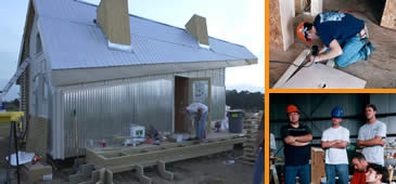 Solar house and team