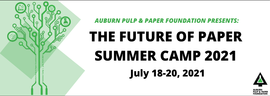 Pulp and Paper Summer Camp 2021 Tree Logo
