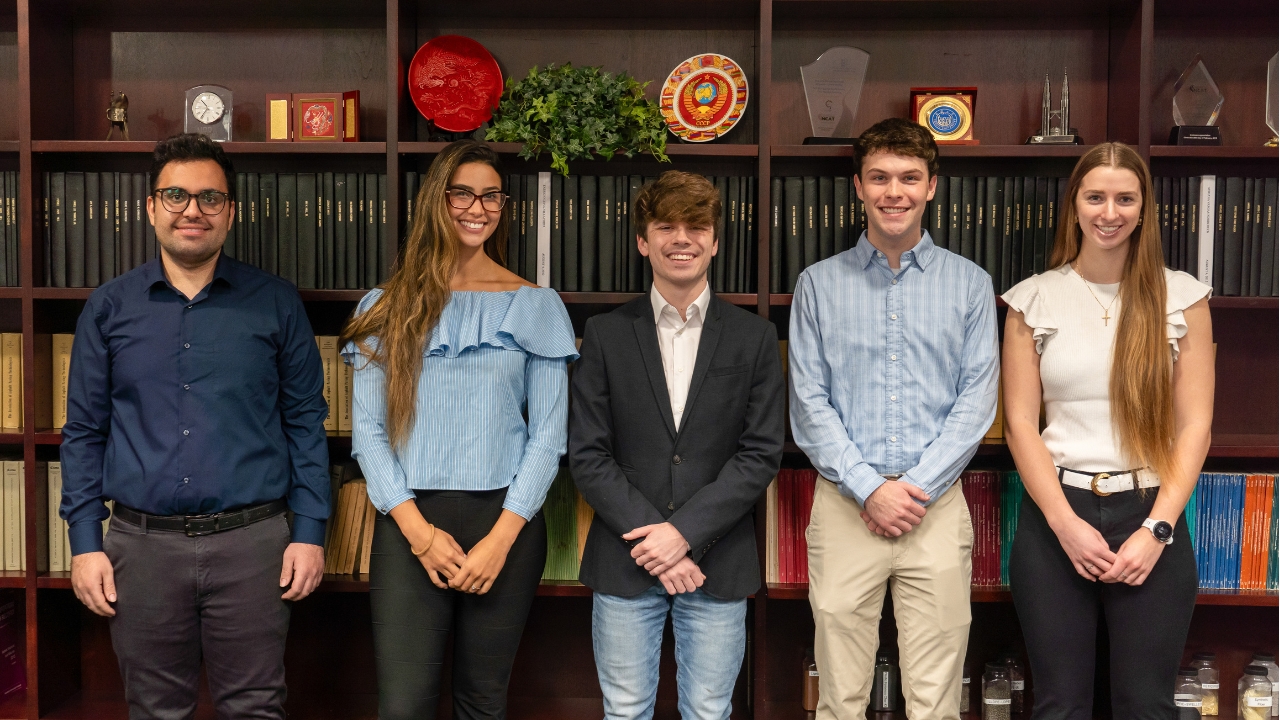 2025 NAPA Road Scholar recipients Amir Jafarmilajerdi, Liz Valenca, Cameron Derryberry, Zane Hargett and Juliana Wood