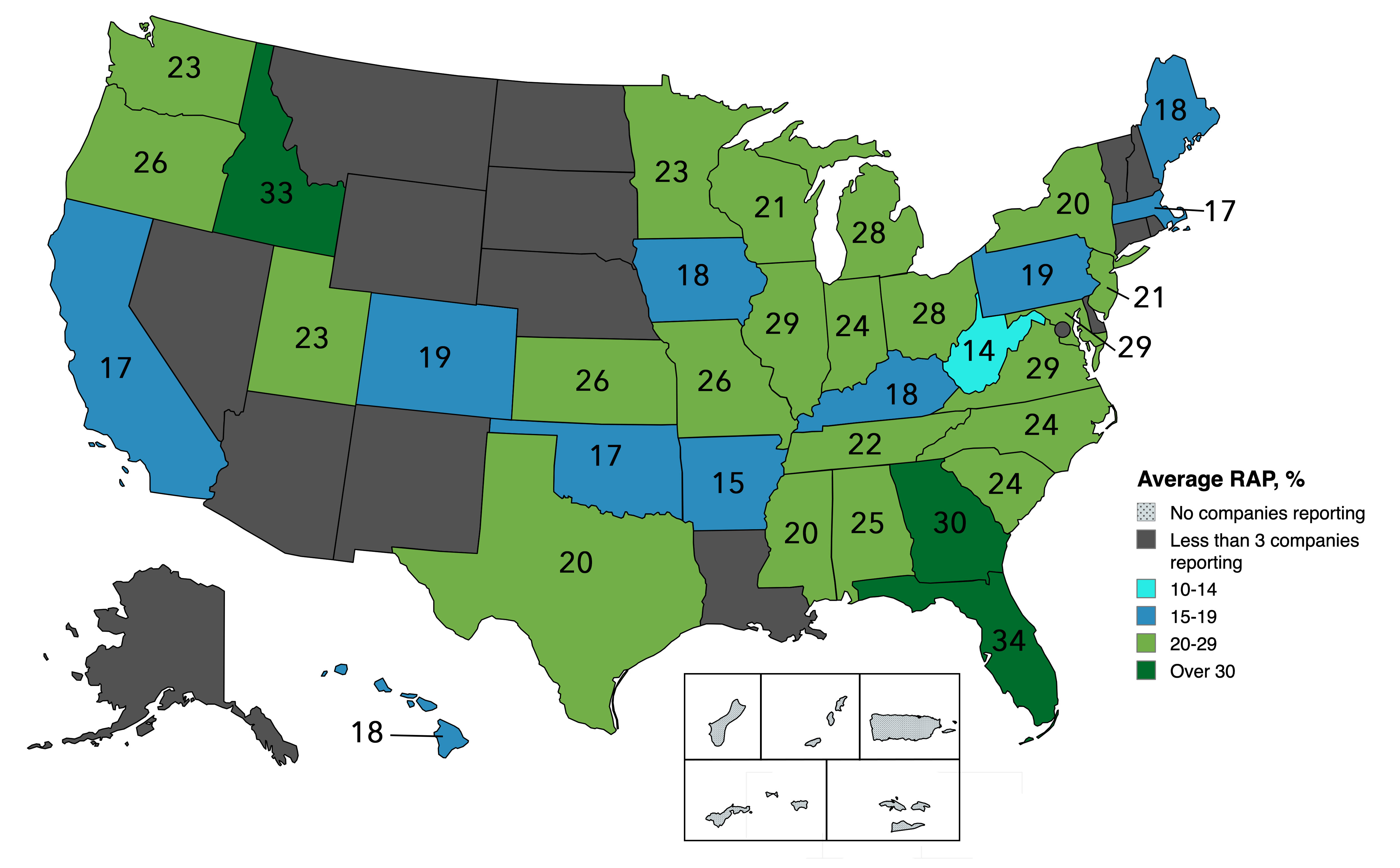 Map of avg rap use.