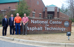 L-R: Li Ningyuan, Polo He, Buzz Powell (NCAT), and David Timm (Auburn)