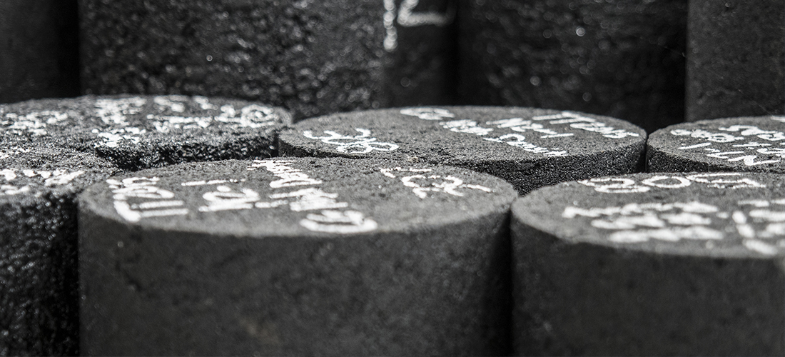 Asphalt core samples