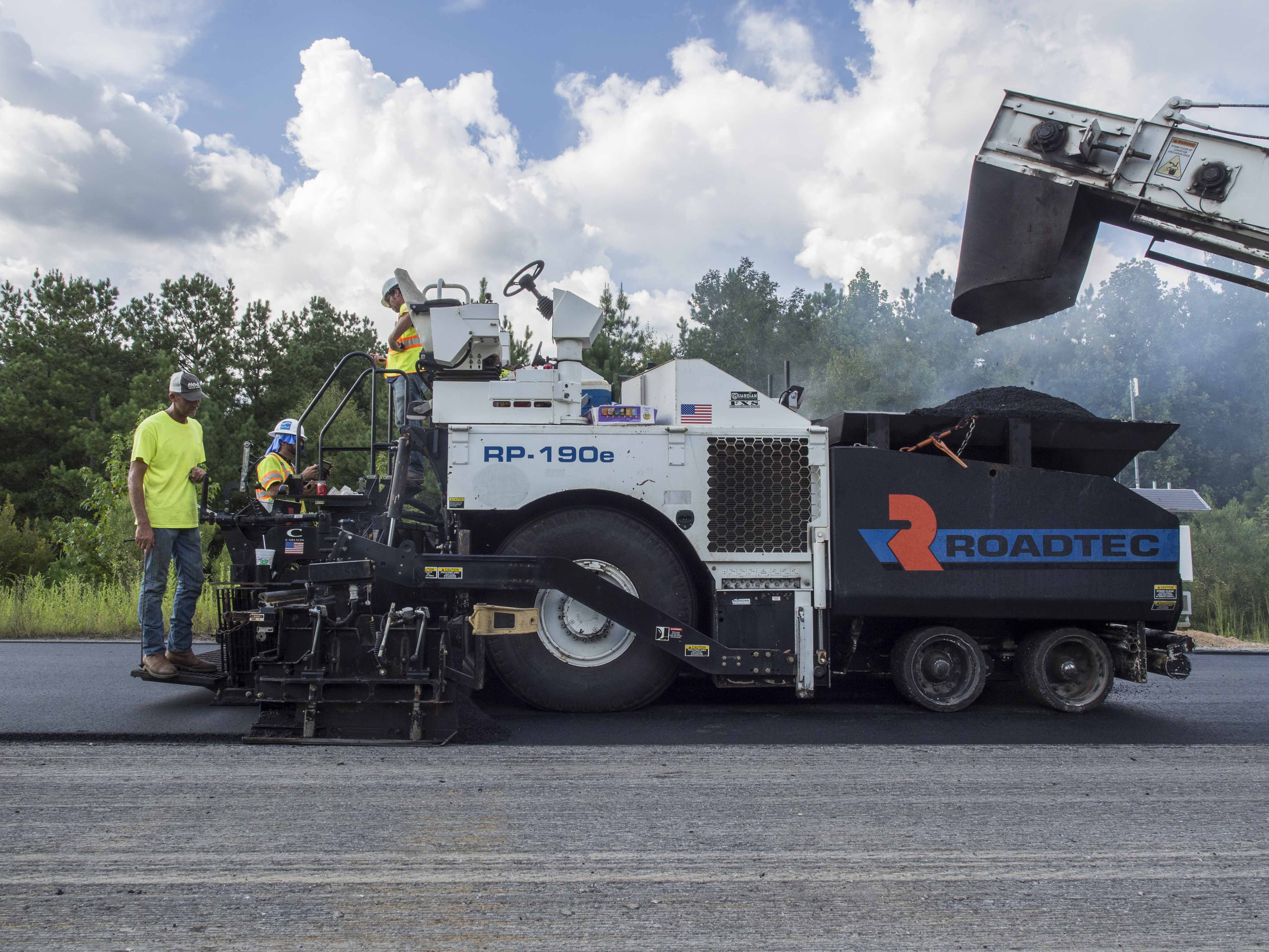 A Thinlay is placed on an intermediate layer in Test Track Section N10.