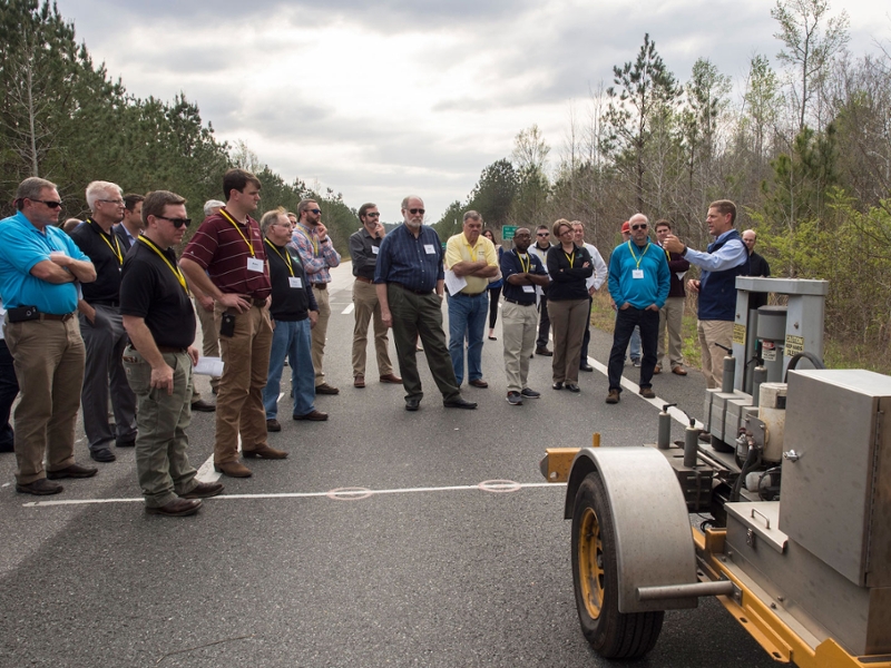 Dave Timm Leads Tour on Test Track