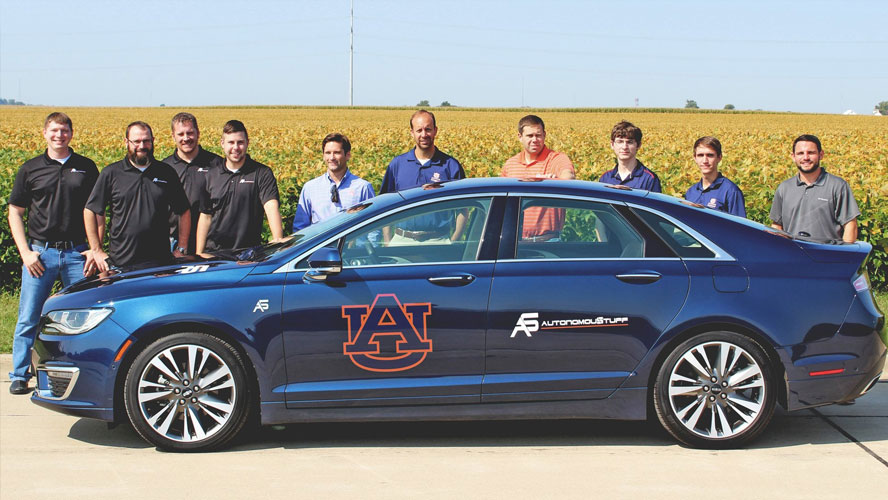 Lincoln car and Team