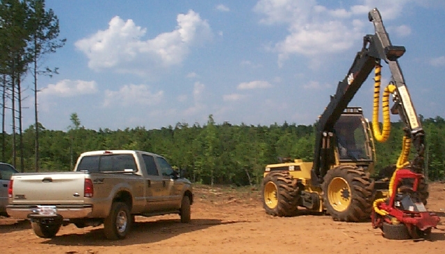 F250 with Cat Harvester