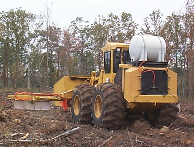 Woodlands Specialists Site Preparation Sprayer using GPS control system