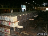 Close-up of beams in forms
