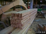 Beams after gluing and surfacing - awaiting final fabrication