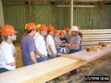 Wayne Lee discusses final fabrication and connections with students