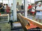 LVL specimen after failure - bending failure