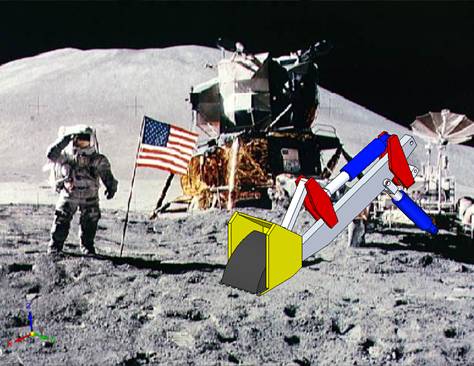 A lunar excavator's mission is to dig lunar soil.